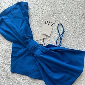 Zara accent bow crop top